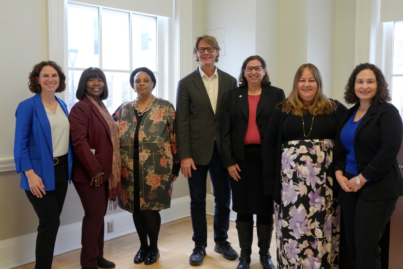 2025-2026 Steering Committee members at an event on the UB campus.